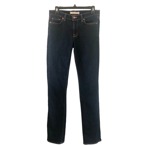 J Brand Dark Slim Jeans Cigarette Leg Size 28 Low Rise Y2K style - Picture 4 of 11